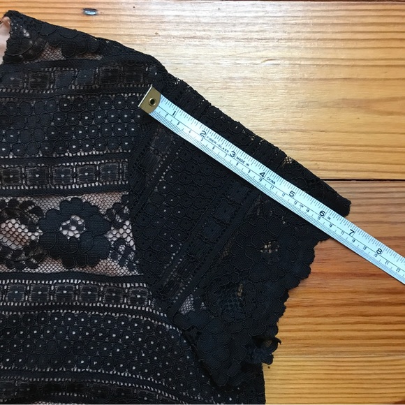 H&M Black Lace Square Crop Top, NWT, M - Picture 8 of 13